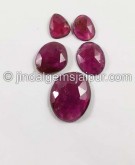Rubellite Rose Cut Slices